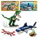 LEGO Creator Tirannosauro 3 In 1 Set Di Costruzioni Per Creare Tre Diversi Dinosauri Per Bambini 7-12 Anni, 31058 & Creator, Creature Degli Abissi, 31088