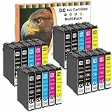 D&C Cartucce compatibili con Epson 16 XL 16 per Epson Workforce WF-2010 W WF-2500 WF-2510 WF WF-2520 NF WF-2530 WF WF-2540 W WF-2540 WF WF-2630 WF WF-2650 DWF WF-2660 DWF 20x Set