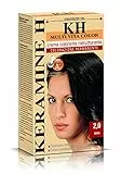 Keramine H Crema Colorante Ristrutturante, Nero - 3 Confezioni da 110 ml - Totale: 330 ml