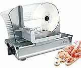 DCG Eltronic AS2470 MiTA-Affettatrice Elettrica 150W in Acciaio Inossidabile con Lama di 22cm Diametro, 150 W