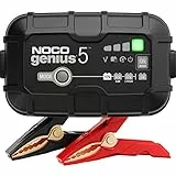 NOCO GENIUS5EU, Caricabatterie da Auto 5A, Professionale da 6V e 12V, Mantenitore di Carica e Desolforatore per Batterie, Moto, Scooter, Camion, Camper, Barche, AGM, Gel e Litio