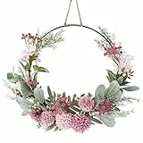 VINFUTUR Ghirlanda per Porta Corona di Fiori per Porta Ghirlanda Decorativa da Tavolo Ghirlanda Floreale Primaverile Decorazione di Nozze Matrimonio Casa