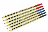 Staedtler Noris Stick Penna a Sfera, 1 mm, Set da 6 Pezzi, (Blu,Rosso,Nero)