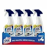 Smac - Sgrassatore Spray per Superfici Moderne e Delicate, Detergente per Casa e Cucina, 500 ml x 4