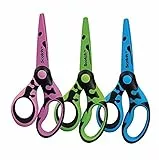 3M Scotch Deco Forbici, Adatte ai Bambini dai 12 Anni in Su, Lame di Acciaio Inossidabile ed Antiadesivo, Impugnatura Comfort, Adatte anche per Mancini, Verde, Blu o Rosa, 16.5 cm