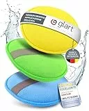 Glart - Set di 3 spugne in microfibra per lucidatura a mano dell'auto, 130x25 mm, tampone applicatore di cera per cere, lucidi, detergente per vernici, e spugna per lucidatura