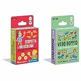 Clementoni - 16633 - Scopetta e briscolina - mazzo di carte, carte da gioco bambini 5 anni+, gioco da tavolo & Sapientino Vedo Doppio, gioco di carte per bambini