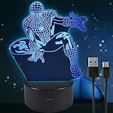 Runup Luce 3d, Luce Notturna A Led, 16 Colori Cangianti Con Telecomando, Usb Ricaricabile, Luce Touch Intelligente, Perfetta Per La Decorazione Della Stanza Dei Bambini