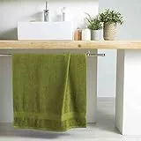 DOUCEUR D'INTERIEUR Telo doccia 70x130 cm spugna tinta unita colori pistacchio