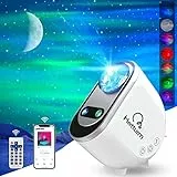 MERTTURM Premium Proiettore Stelle Soffitto, 3 in 1 Proiettore Galassia Bluetooth Musica, Luce Notturna 6 Rumore Bianco, 63 Modalità, Regalo per Bambini, Decorazione