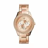 Fossil Orologio Stella da donna, movimento al quarzo multifunzione, cassa in acciaio inossidabile oro rosa 38 mm con bracciale in acciaio inossidabile, ES3590