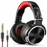 OneOdio Pro 10 Cuffie Over Ear, Cuffie Cablate con Shareporte Microfono, Jack 3,5 mm e 6,35 mm, Cuffie perRegistrazione, Mixaggio, Monitoraggio in Studio, DJ, Chitarra,Podcast, Cellulare, PC