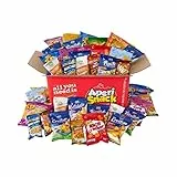 APERIBOX CLASSIC 30 - Scatola regalo con Snack salati, patatine e frutta secca, per aperitivo fai da te o gadget compleanno bambini