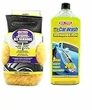 KIT PULIZIA AUTO MA-FRA shampoo e cera guanto pulizia senza graffi
