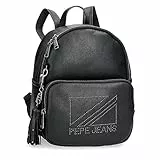 Pepe Jeans Donna Zaino Casual Nero 20 x 25,5 x 10 cm Pelle sintetica, Nero, Zaino Casual