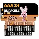 Batterie Duracell Plus AAA(pacco da 24) - Alcalina 1.5V - Fino al 100% di extra durata - Affidabilità per i dispositivi a uso quotidiano - 0% plastica nel pacco -10 anni di conservazione -LR03 MN2400