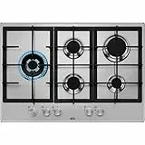 AEG HGB75520SM PIANO COTTURA A GAS SLIM LINE 75 CM 5 BRUCIATORI INOX
