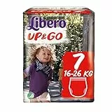 PANNOLINI LIBERO UP&GO 7^ 16-26 KG • 16 PEZZI CONFEZIONE 8 PZ