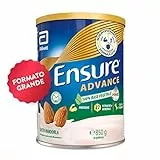 Ensure Advance Integratore con Proteine Vegetali in Polvere, con 27 Vitamine e Minerali, Integratore Alimentare con Proteine 100% Vegetali, Calcio e HMB, Confezione 850g, Gusto 100% Vegetale