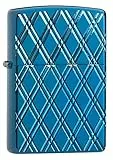 Zippo Accendino tascabile, colore blu, super lucido, misura unica