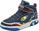 Geox J Inek Boy A, Sneakers Bambini e ragazzi, Blu (Navy/Lt Blue C0693), 30 EU
