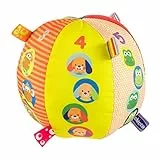 Calcio, Morbida Palla Musicale Elettronica, 1 pezzo con Tessuti Diversi ed Etichette, Musica Piacevole e Melodie, 3-36 Mesi