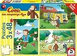 Schmidt Spiele- Coco la Scimmia curiosa, Il Mio Amico, Puzzle per Bambini, 3 x 48 Pezzi, Multicolore, 56433
