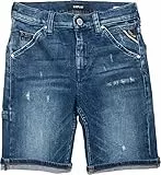 REPLAY Pantaloncini in Jeans Ragazzo Gekow Elasticizzati, Blu (Medium Blue 009), 14 Anni
