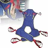 Imbracatura per Toilette Sollevatore per paziente, Imbracatura per Sollevamento paziente per Tutto Il Corpo con Supporto per la Testa Sollevatore per Toilette Imbracatura Sollevatore per comò