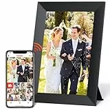 Lemnoi Cornice Digitale da 10,1 Pollici, Cornice Digitale Elettronica con 16 GB di Memoria, 1280 x 800 HD IPS Touchscreen, Condivisione di Foto, Regalo per Famiglia, Festa Della Mamma, Festa Del Papà