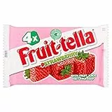 Fruitella Strawberry | Fruitella Candy | Fruittella | Fruitella Sweets | Pack of 4 Rolls | 5.78 Ounce Total
