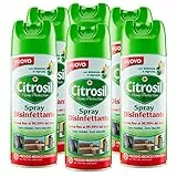 Citrosil Home Protection - Spray Disinfettante Superfici Multiuso, Elimina Fino al 99,9% dei Batteri, con Vere Essenze di Agrumi, 300 ml x 6 Pezzi
