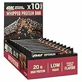 Optimum Nutrition Whipped Bar, Barrette Proteiche, Snack a Basso Contenuto Calorico con Pochi Zuccheri e Carboidrati, Snack Sportivo per Uomo e Donna, Gusto Cioccolato e Caramello, 10 x 65 g