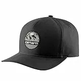 Carhartt Cappellino Patch Montagna Tela Baseball, Nero, Taglia Unica Uomo