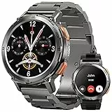 KOSPET Smartwatch Uomo Chiamate,60+Giorni Batteria Extra-Lunga,1,43' AMOLED HD Display,50M Impermeabile, 70 Modalità Sport,Smart Watch Militare Fitness,24H Monitor del Sonno(Doppio cinturino)