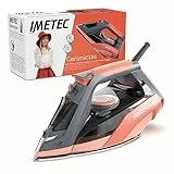 Imetec Ceramicliss, Ferro Stiro a Vapore, Quadrupla Protezione Anticalcare, Piastra Ceramica Scorrevole, 2400 W, Sistema Antigoccia, Impugnatura Ergonomica, Risparmio Energetico