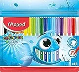 Maped Pennarelli Color'Peps Ocean In Busta X18