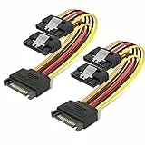 BENFEI 15 pin SATA Power Y-splitter cavo 15 cm, 2 confezione