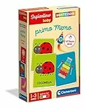 Clementoni- Sapientino Baby Primo Memo Educativo 1 Anno, Flashcards Montessori, Gioco di Memoria-Made in Italy, Colore Italiano, 16432