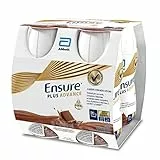 Ensure Plus Advance Supplemento Nutrizionale Ipercalorico ed Iperproteico |Formato bevanda| Alimento a fini medici speciali con Proteine Vitamine e Minerali | Confezione 4x220ml Gusto Cioccolato