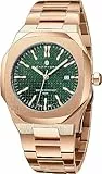 SAPPHERO Orologio da Uomo al Quarzo Movimento Giapponese Impermeabile 10 ATM con Cinturino 22mm in Acciaio Inossidabile Orologio da Polso Analogico Rettangolare Rotondo Elegante Regalo per Uomo