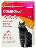 Beaphar COMBOTEC Antiparassitario per Gatti, Protegge da Pulci, Zecche, Uova, Larve e anche la Casa - In Confeziona da 3 Pipette