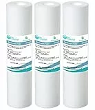 3x AquaHouse 10' Cartuccia filtro acqua sedimenti per osmosi inversa, palo alimentato ad acqua e filtrazione del Partictle, adatta a custodie per filtri standard da 10' - 5 micron