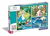 Clementoni Supercolor Disney Classic-3x48 (3 48 pezzi) -Made in Italy, puzzle bambini 4 anni+, Multicolore, 25267