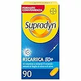 Supradyn Ricarica 50+ Integratore Multivitaminico Completo Vitamine e Minerali con Vitamina B12, C, D, Zinco per Stanchezza Fisica e Concentrazione dai 50 Anni Uomo e Donna, 90 Compresse Rivestite