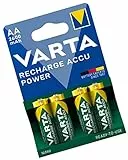 Batterie ricaricabili Varta HR6 - Confezione da 4 batterie ricaricabili AA 2600 mAh