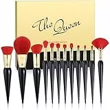 DUcare Pennelli per trucco The Queen Seris 12 pezzi con custodia squisita Set regalo per donna Premium Kabuki Foundation Blending Face Powder Blush Concealer Ombretti Cosmetico di bellezza