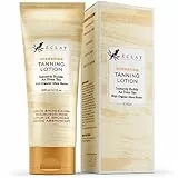Lozione autoabbronzante vegana, abbronzatura graduale naturale per pelli da chiare a medie, abbronzatura senza sole con burro di karitè biologico per idratare la pelle, 100 ml