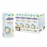 ALPRO BARISTA, Bevanda alla SOIA, 100% vegetali , ideale con il caffè (12 confezioni x 1 Litro)