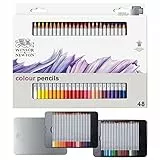Winsor & Newton Matite - Scatola in Metallo - 48 Matite Colorate